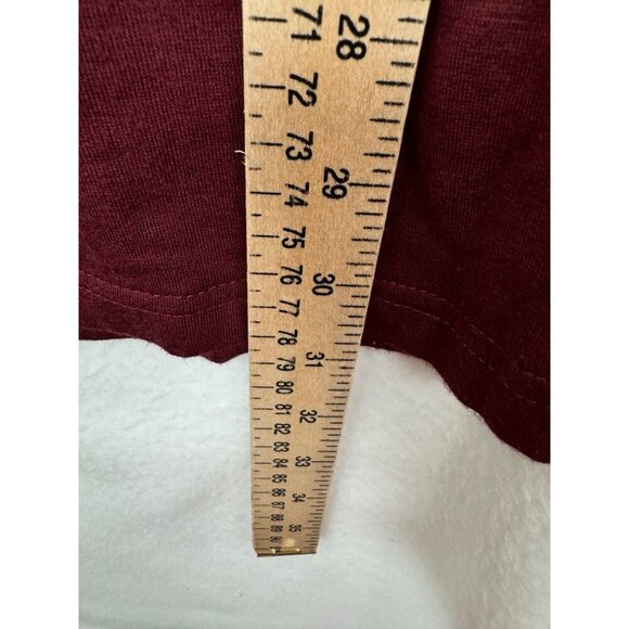 Anthropologie Saturday Sunday Emmett Tie Pants Jersey Maroon wide leg stretchy - Picture 7 of 11